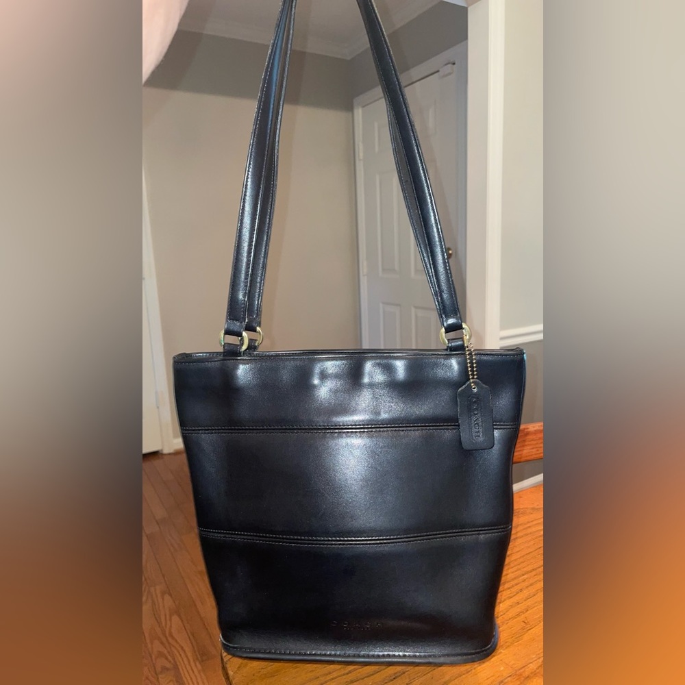 Vintage Coach Leather  Tribeca Shopper Tote